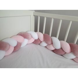 Fonott rácsvédő mályva-világos rózsaszín-fehér 200cm
