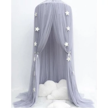 Tüllös Óriásbaldachin szürke FOTÓZÁSI MINTADARAB