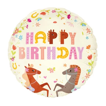 Fólia lufi vidám lovacskák Happy Birthday
