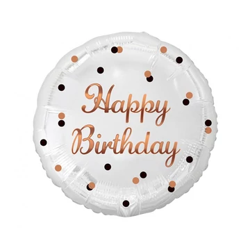 Fólia lufi fehér Happy Birthday