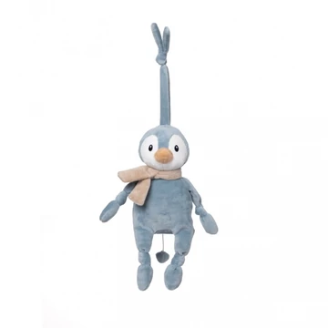 Zenélő plüss pingvin - acélszürke Zenélő plüss pingvin - acélszürke