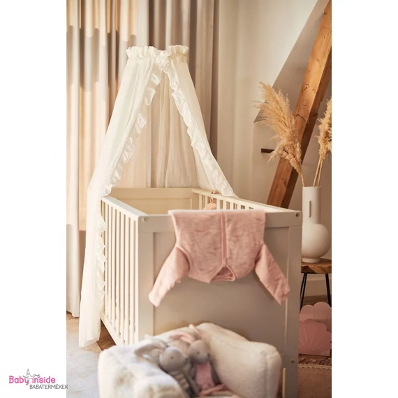 Baldachin ruffle ivory
