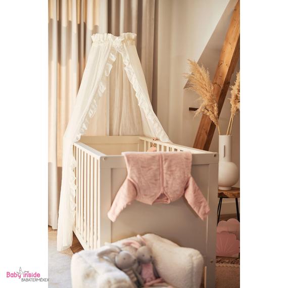 Baldachin ruffle ivory