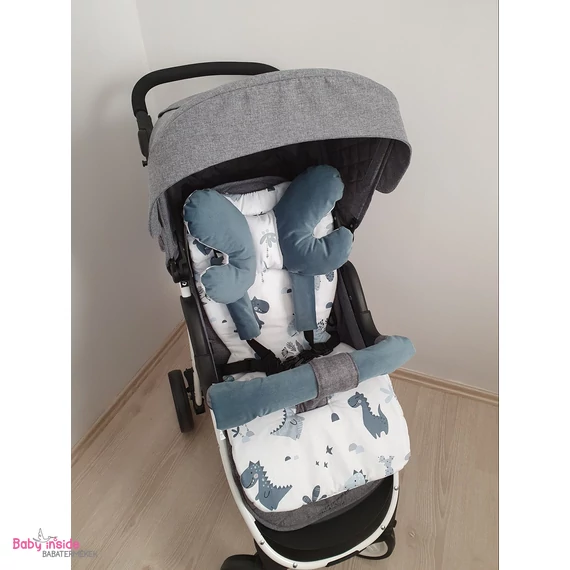 Babakocsi betét szett prémium velvet + Dinopolis