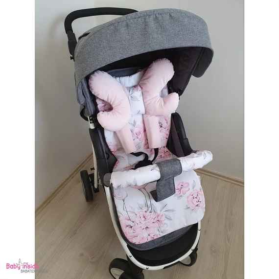 Babakocsi betét szett prémium velvet + Flamingo Paradise