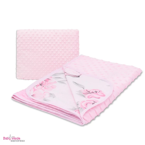 Ágynemű garnitúra 2 részes pamut+minky Flamingo Paradise