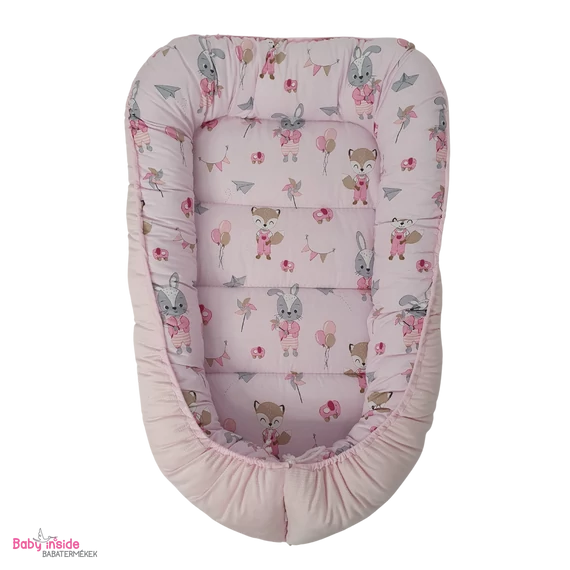 Babafészek prémium velvet Sweet Deer ROSA