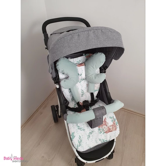 Babakocsi betét szett prémium velvet + LULU Natural