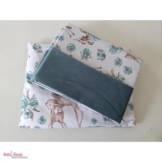 Ágynemű garnitúra 2 részes pamut+velvet Sweet Deer green
