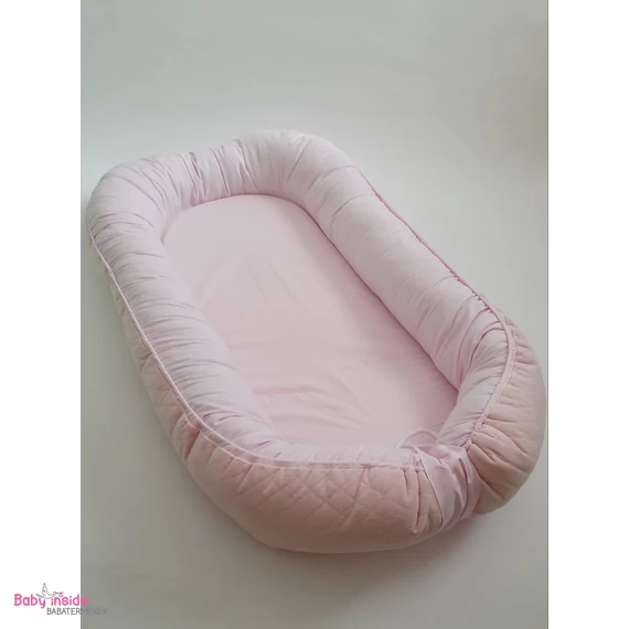 Babafészek prémium VELVET rózsaszín