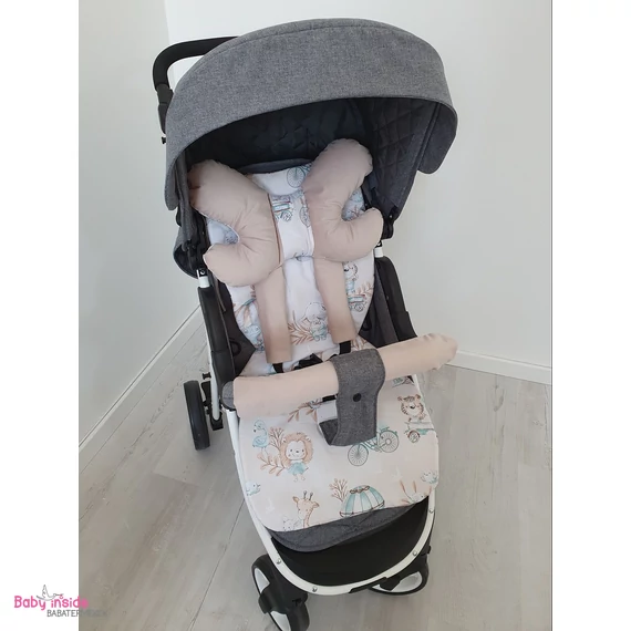 Babakocsi betét szett prémium velvet + Zoolandia