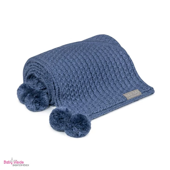 MEMI Prémium kapucnis bambusz takaró denim