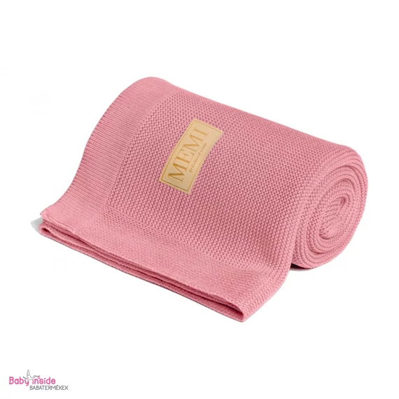 MEMI Prémium kötött bambusz takaró coral MEMI Prémium kötött bambusz takaró coral