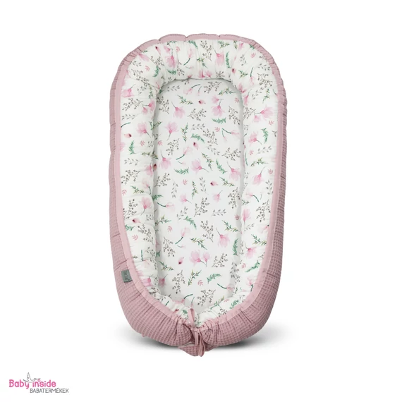 Prémium BAMBUSZ babafészek Floral