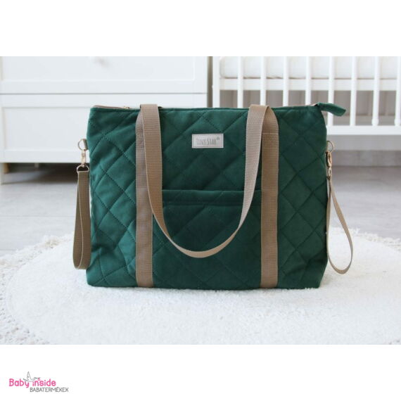 Prémium pelenkázó táska - Velvet Green
