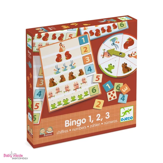 DJECO fejlesztő játék Bingo a számokkal