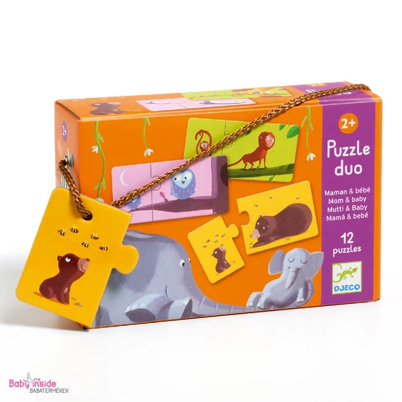 DJECO Párosító puzzle - Mama-baba, 24 db-os