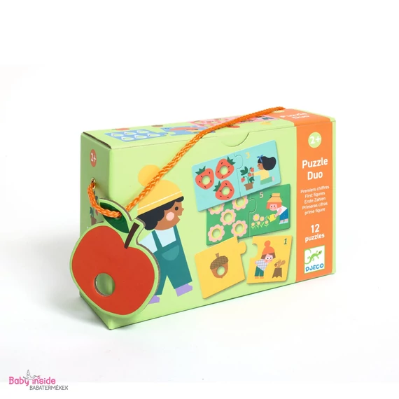 DJECO Párosító puzzle - Számpárosító, 24 db-os - First figures