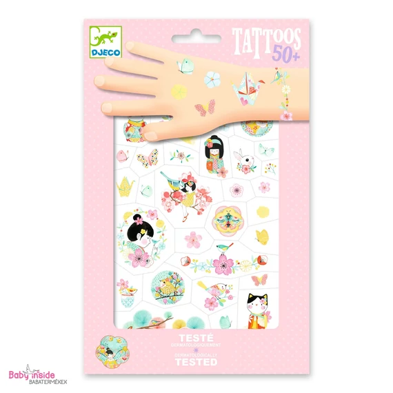 DJECO Tetováló matricák - Cseresznyevirágzás - Sakura