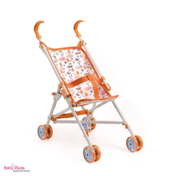 DJECO Pomea játék babakocsi Erdőmintás 54cm