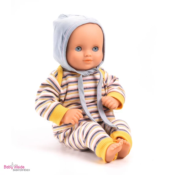 DJECO Pomea Kanári játékbaba, sötétkék szemű 32cm