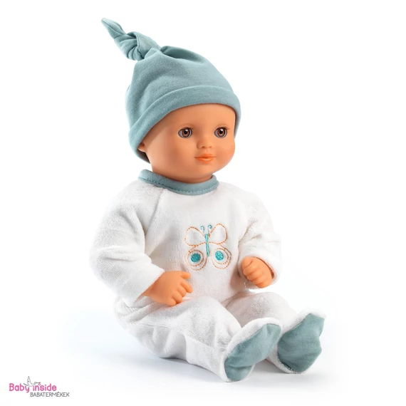 DJECO Pomea Neige játékbaba, barna szemű 32cm