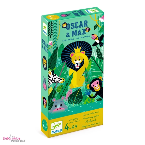 DJECO Társasjáték - Oszkár és Max - Oscar & Max