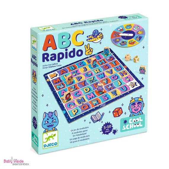 DJECO Társasjáték - Szókincs bajnokság - ABC Rapido