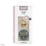 Kép 2/4 - BIBS Colour cumi 2db-os szett - vanília-fenyőzöld