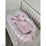 Kép 1/4 - Babafészek LUX újszülött csomag fehér-rózsaszín