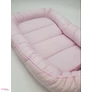 Kép 2/2 - Babafészek prémium velvet rózsaszín