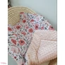 Kép 2/3 - Kétoldalú polár-pamut babatakaró Bella Begonia