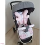 Kép 1/2 - Babakocsi betét szett prémium velvet + Flamingo Paradise