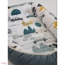 Kép 2/2 - Babafészek prémium velvet Meseautó