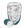 Kép 1/5 - Babafészek prémium velvet Sweet Deer green