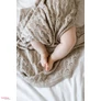Kép 6/11 - My Memi Prémium AZÚR kötött bambusz takaró light beige