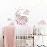 Kép 4/5 - Falmatrica alvó nyuszi -pink