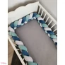 Kép 2/2 - Fonott rácsvédő türkiz-denim-világosszürke teljesen körbeérő