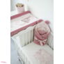 Kép 4/6 - Prémium Baby Wrap újszülött macifüles pólya Daisy & Blush