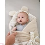 Kép 6/11 - Prémium Baby Wrap újszülött macifüles pólya Grain