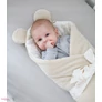 Kép 7/11 - Prémium Baby Wrap újszülött macifüles pólya Grain