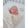 Kép 8/11 - Prémium Baby Wrap újszülött macifüles pólya Grain