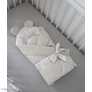 Kép 3/8 - Prémium Baby Wrap újszülött macifüles pólya Leaves
