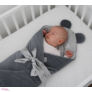 Kép 2/6 - Prémium Baby Wrap újszülött macifüles pólya Mist