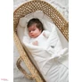 Kép 5/6 - Prémium Baby Wrap újszülött macifüles pólya PURE Creme