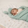 Kép 6/9 - Prémium Baby Wrap újszülött macifüles pólya PURE Fresh