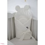 Kép 2/6 - Prémium Baby Wrap újszülött macifüles pólya PURE Creme