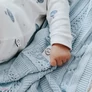 Kép 3/4 - Prémium DREAMY kötött takaró babakék