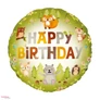 Kép 1/2 - Fólia lufi erdő állatai Happy Birthday