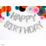 Kép 2/2 - Fólia lufi felirat Happy Birthday - ezüst